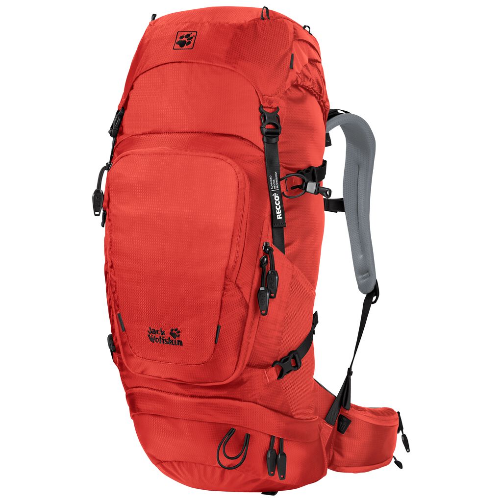 Jack Wolfskin ORBIT 28 RECCO backpack ταξιδιου ανδρικα πορτοκαλι κοκκινα | GR4075745